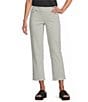 Multiples Solid Garment Dyed 4-Way Stretch Pull-On Crop Pants - Image 1