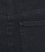 Multiples Solid Garment Dyed Straight Leg Fringe Hem Pull-On Ankle Pants - Image 4