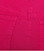 Multiples Solid Garment Dyed Straight Leg Fringe Hem Pull-On Ankle Pants - Image 4