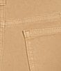 Multiples Stretch Dyed Denim Flat Front Straight Leg Crop Length Pants - Image 4
