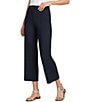 Multiples Wide-Leg Pintuck Pull-On Cropped Pants - Image 1