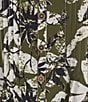 Multiples Woven Floral Multi Print Point Collar 3/4 Roll-Tab Sleeve Button-Front Crinkle Shirt - Image 4