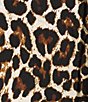 Multiples Woven Multi Animal Print Stand Collar 3/4 Sleeve Top - Image 4