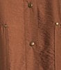Multiples Woven Point Collar Long Sleeve With Roll Tab D-Ring Jacket - Image 5