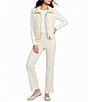 Multiples Woven Stretch Cord Straight Leg Ankle Length Pull On Pants - Image 3