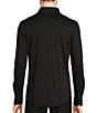 Color:Black - Image 2 - Ancient Renaissance Collection Slim-Fit Solid Long-Sleeve Coatfront Shirt