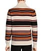 Color:Cream - Image 2 - Ancient Renaissance Collection Stripe Cable Knit Shawl Sweater