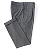 Color:Grey - Image 1 - Archive Collection Evan Extra Slim-Fit Dobby Flat Front Pants
