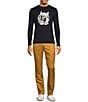 Color:Khaki - Image 3 - Back to Space Collection Evan Extra Slim Fit Solid Flat Front Pants