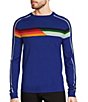 Color:Blue Diamond - Image 1 - Back to Space Collection Retro Chest Stripe Sweater