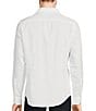 Color:Whiteness - Image 2 - Back to Space Collection Slim-Fit Textured Long Sleeve Woven Shirt