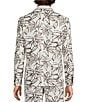 Murano Baird McNutt Floral Printed Linen Slim Fit Suit Separates Jacket - Image 2