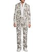 Murano Baird McNutt Floral Printed Linen Slim Fit Suit Separates Jacket - Image 3