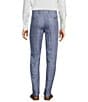 Color:Blue - Image 2 - Baird McNutt Linen Alex Slim Fit Flat Front Suit Separates Pants