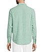 Murano Baird McNutt Linen Classic Fit Solid Long Sleeve Woven Shirt - Image 3