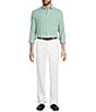 Murano Baird McNutt Linen Classic Fit Solid Long Sleeve Woven Shirt - Image 4