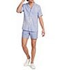Murano Baird McNutt Linen Embroidered Print Woven Camp Shirt - Image 3
