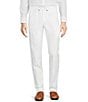 Color:White - Image 1 - Baird McNutt Linen Lucas Pleated Front Carrot Fit Suit Separates Pants