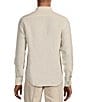 Murano Baird McNutt Linen Slim Fit Solid Long Sleeve Woven Shirt, Color:Beige - Image 2