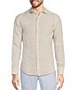 Color:Ecru - Image 1 - Baird McNutt Linen Slim Fit Solid Long Sleeve Woven Shirt
