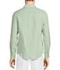 Color:Mint - Image 2 - Baird McNutt Linen Slim Fit Solid Long Sleeve Woven Shirt