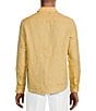 Color:Gold - Image 2 - Baird McNutt Linen Solid Long Sleeve Woven Shirt
