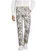 Murano Baird McNutt Zac Classic Fit Printed Linen Pants - Image 1