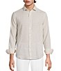 Murano Big & Tall Baird McNutt Linen Classic Fit Solid Long Sleeve Woven Shirt - Image 1