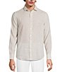 Murano Big & Tall Baird McNutt Linen Classic Fit Solid Long Sleeve Woven Shirt - Image 2