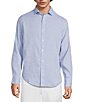 Murano Big & Tall Baird McNutt Linen Classic Fit Solid Long Sleeve Woven Shirt - Image 3