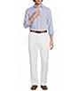 Murano Big & Tall Baird McNutt Linen Classic Fit Solid Long Sleeve Woven Shirt - Image 3