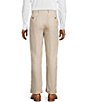 Murano Big & Tall Baird McNutt Linen Zac Classic Fit Flat Front Suit Separates Pants - Image 6