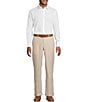Murano Big & Tall Baird McNutt Linen Zac Classic Fit Flat Front Suit Separates Pants - Image 3