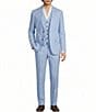 Murano Big & Tall Baird McNutt Linen Zac Classic Fit Flat Front Suit Separates Pants - Image 3