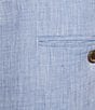Murano Big & Tall Baird McNutt Linen Zac Classic Fit Flat Front Suit Separates Pants - Image 4
