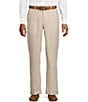 Murano Big & Tall Baird McNutt Linen Zac Classic Fit Flat Front Suit Separates Pants - Image 5