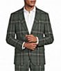 Murano Big & Tall Coordinating Slim Fit Plaid Suit Separates Jacket - Image 1