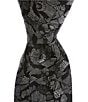 Color:Black - Image 1 - Big & Tall Etched Flowers 3 1/8#double; Silk Tie