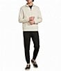 Murano Big & Tall Liquid Luxury Classic Fit Neoprene Quarter Zip Jacket - Image 3