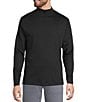 Murano Big & Tall Liquid Luxury Long Sleeve Mockneck Pullover, Color:Black - Image 1