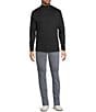 Murano Big & Tall Liquid Luxury Long Sleeve Mockneck Pullover, Color:Black - Image 3