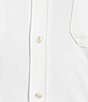 Murano Big & Tall Liquid Luxury Short Sleeve Knit Interlock Solid Button Front Shirt - Image 4