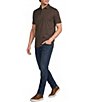Murano Big & Tall Liquid Luxury Slim Fit Solid Interlock Short Sleeve Polo Shirt - Image 3