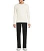 Murano Big & Tall Lux Textured Sweater, Color:Cream - Image 3