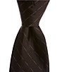 Color:Brown - Image 1 - Big & Tall Micro Stripes 3 1/8#double; Silk Tie