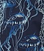 Color:Dark Navy - Image 5 - Big & Tall Modern Maritime Collection Slim-Fit Jellyfish Print Short Sleeve Woven Shirt
