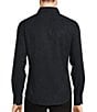 Color:Black - Image 2 - Big & Tall Slim Fit Paisley Print Performance Stretch Long Sleeve Woven Shirt