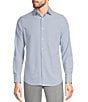 Murano Big & Tall Slim Fit Performance Stretch Long Sleeve Woven Shirt, Color:Light Blue - Image 1