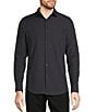 Murano Big & Tall Slim Fit Performance Stretch Long Sleeve Woven Shirt, Color:Charcoal - Image 1