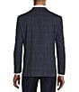 Color:Navy - Image 2 - Big & Tall Slim Fit Plaid Suit Separates Blazer